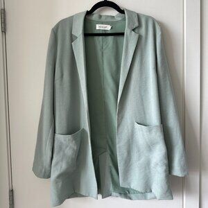 Indi & Cold Oversized Blue Blazer